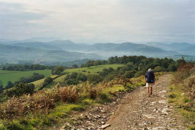 Crossing the Pyrenees on my way to Santiago de Compostella...